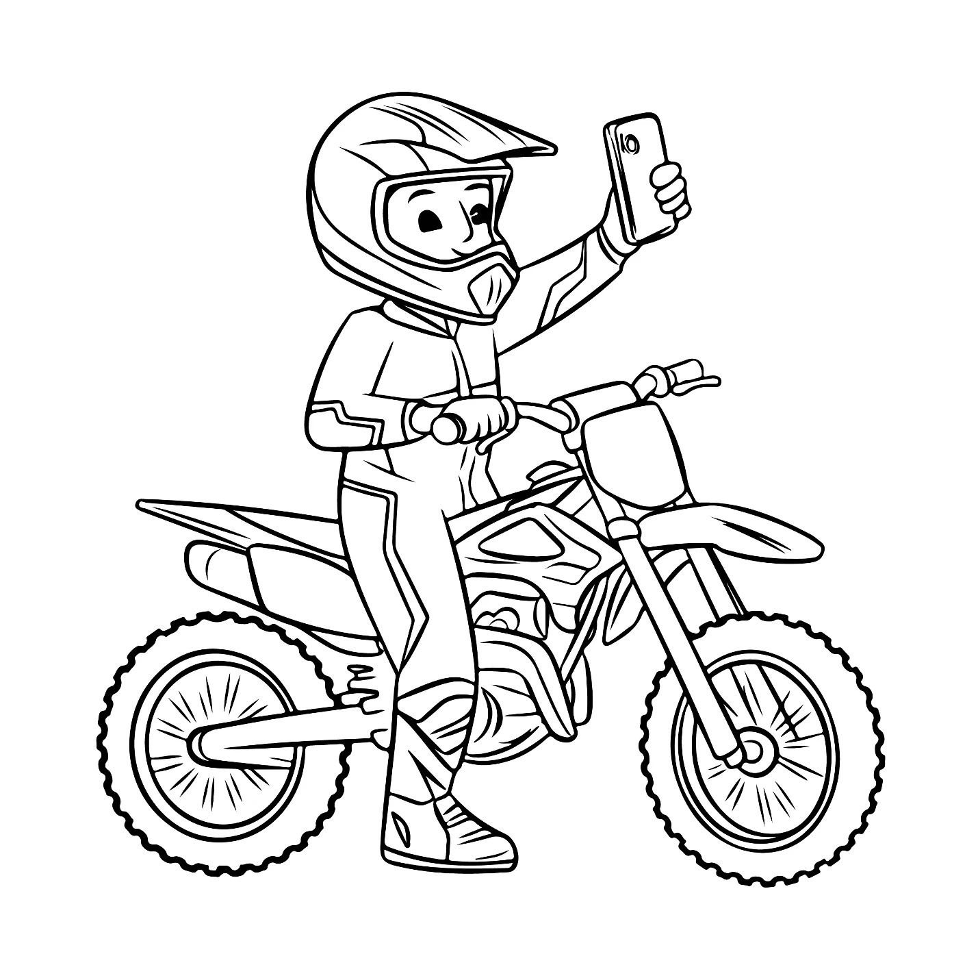 Desenhos de Motocross para colorir 5