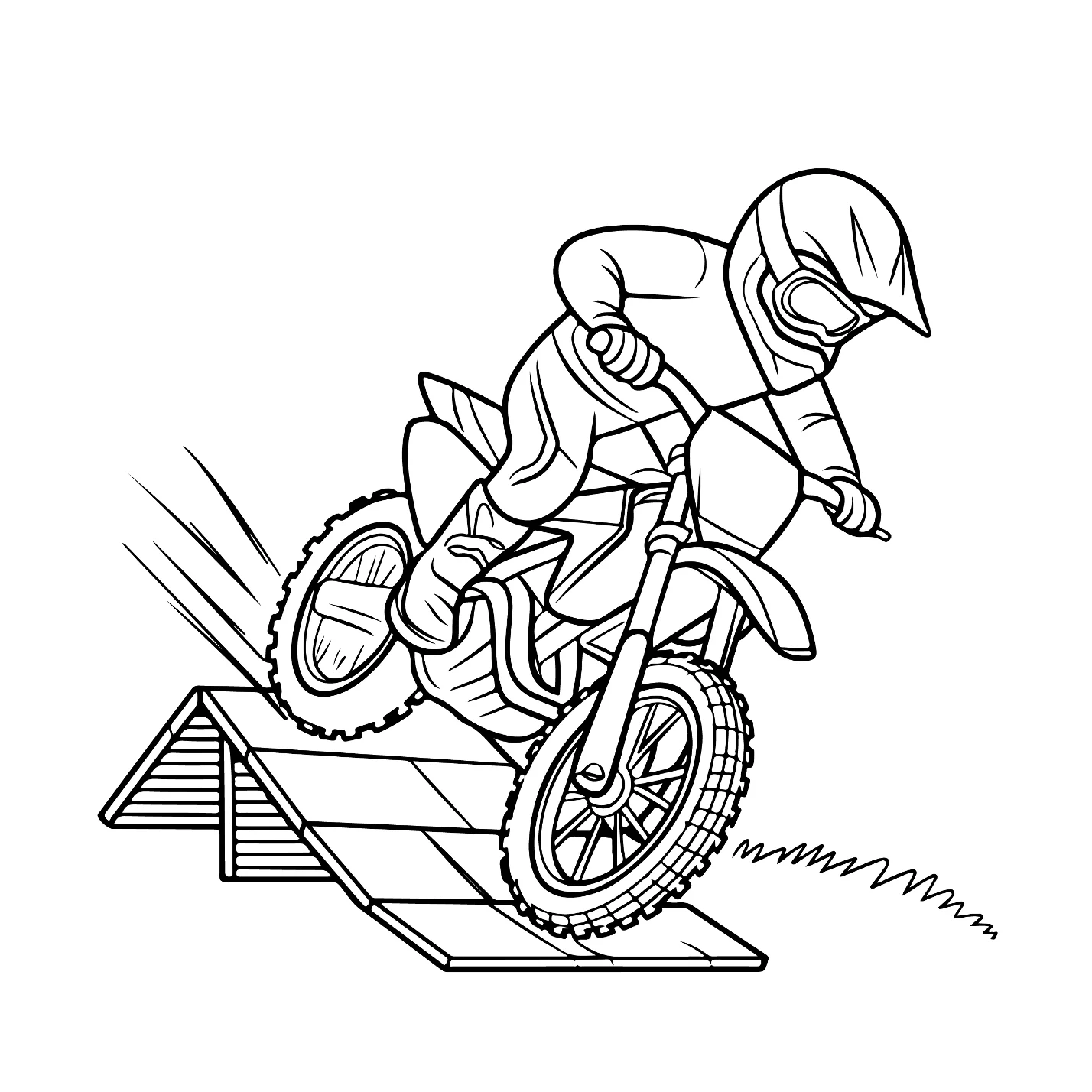 Desenhos de Motocross para colorir 7