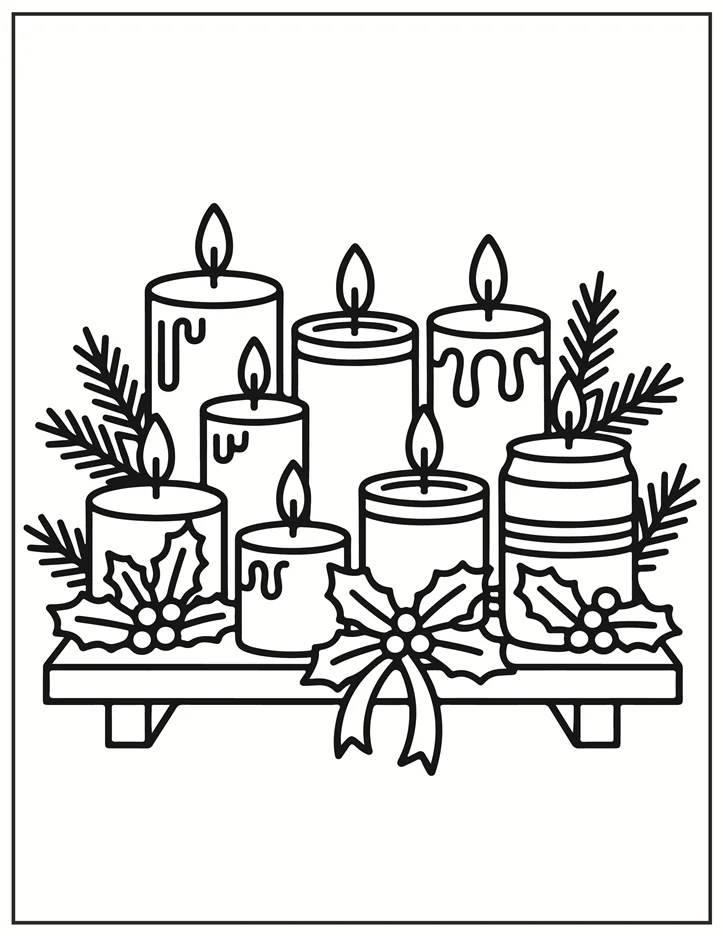 Desenhos de Natal para colorir 1