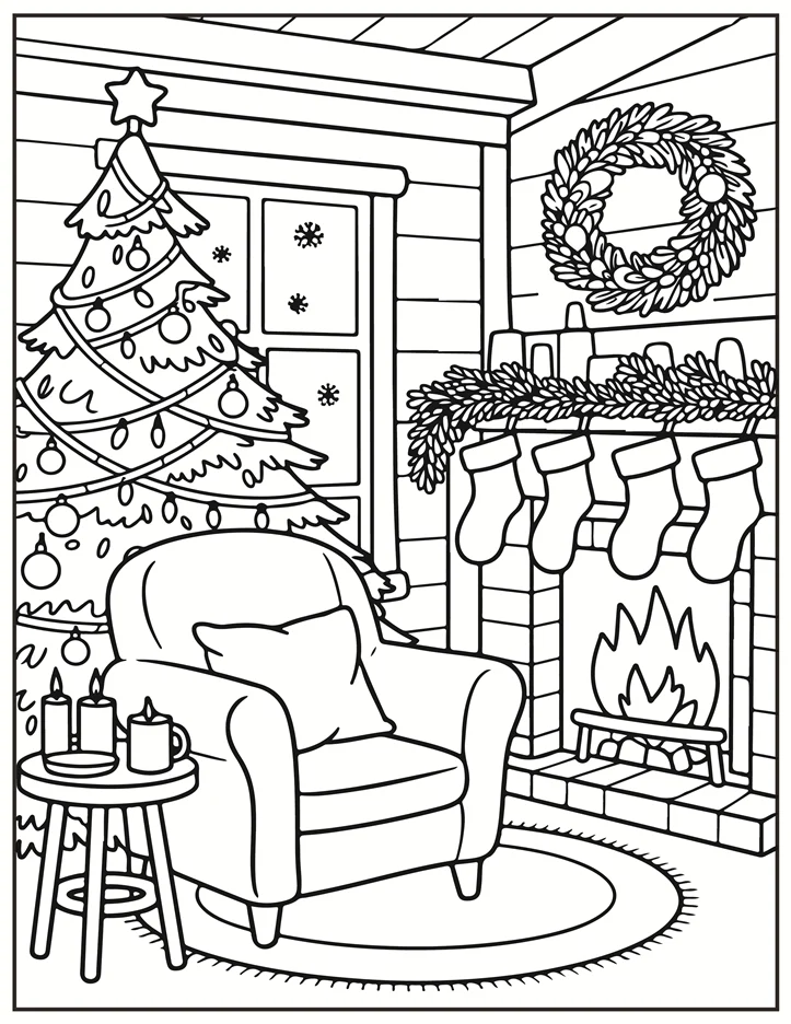 Desenhos de Natal para colorir 11