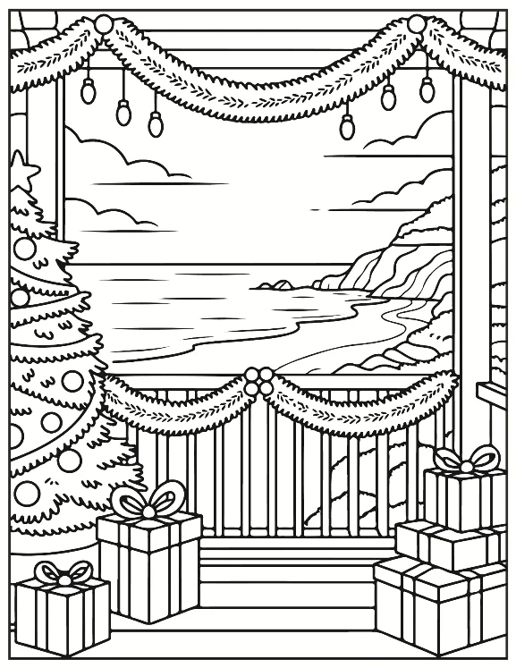 Desenhos de Natal para colorir 111