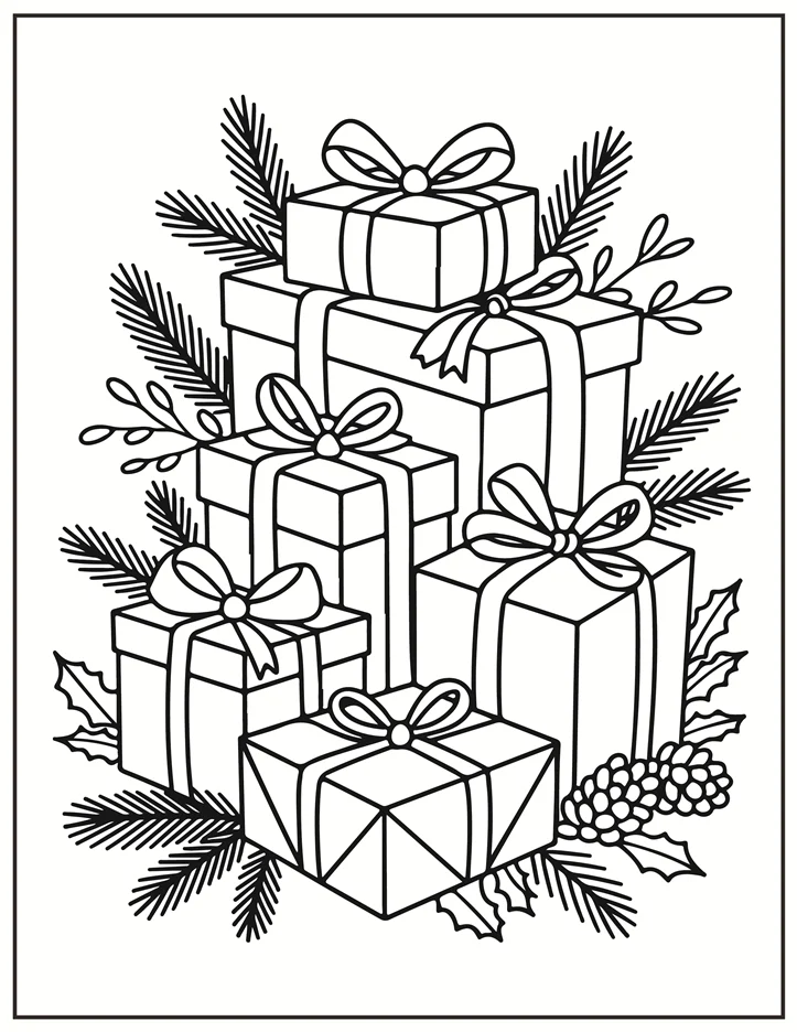 Desenhos de Natal para colorir 13