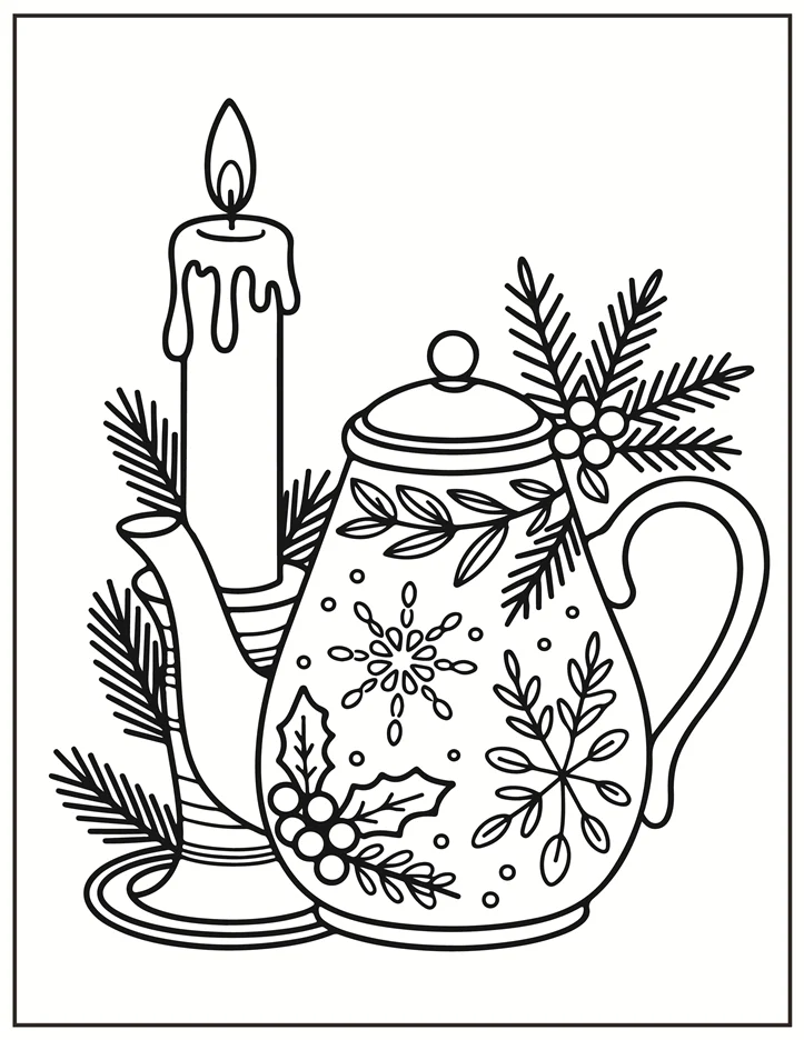 Desenhos de Natal para colorir 14