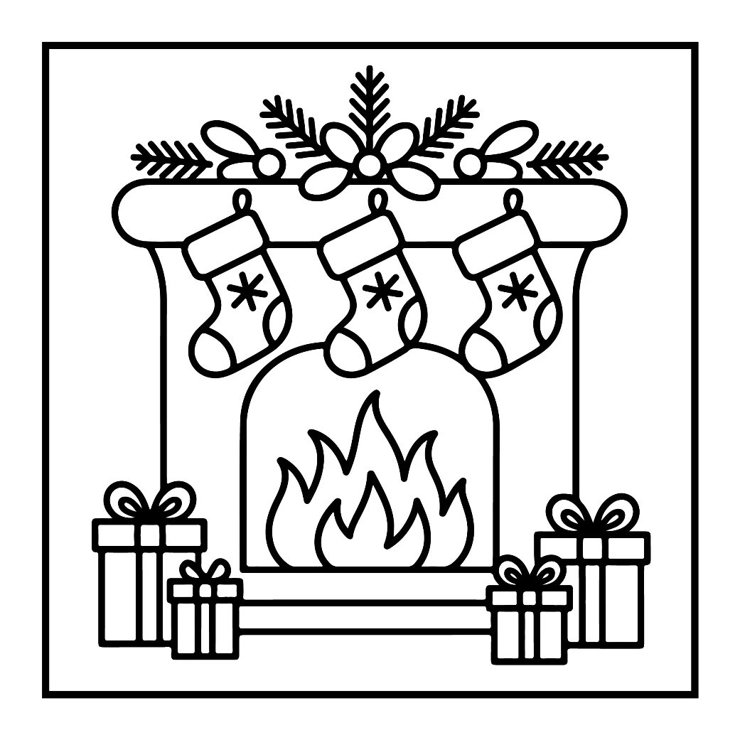 Desenhos de Natal para colorir 201