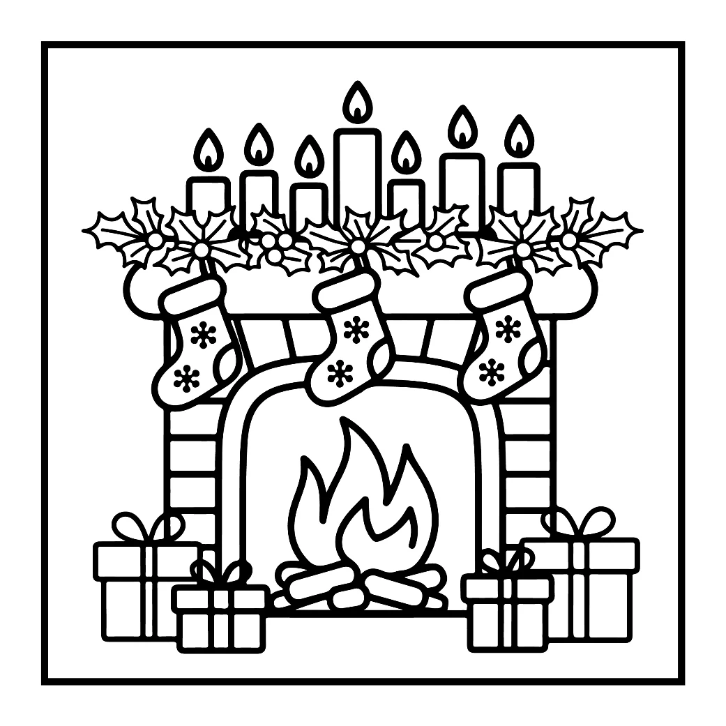 Desenhos de Natal para colorir 211