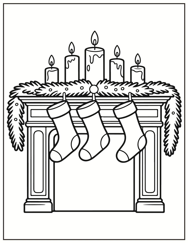 Desenhos de Natal para colorir 38