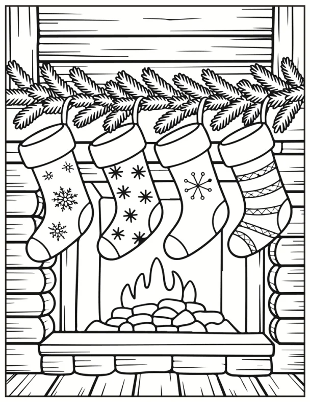 Desenhos de Natal para colorir 67