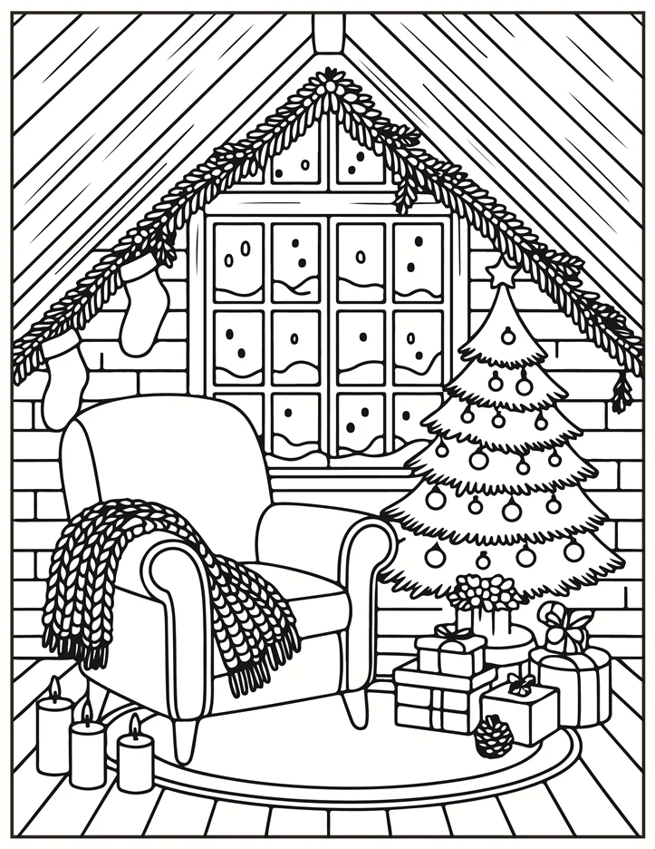 Desenhos de Natal para colorir 7