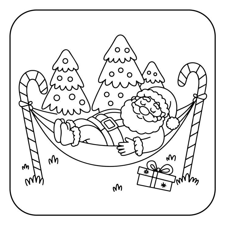 Desenhos de Papai-Noel para colorir 2