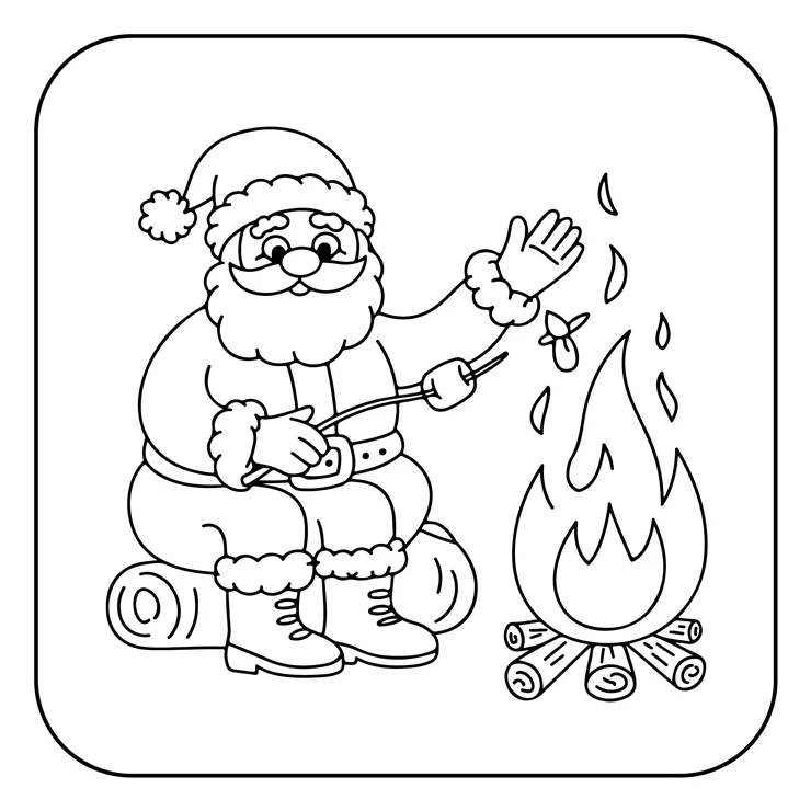 Desenhos de Papai-Noel para colorir 20