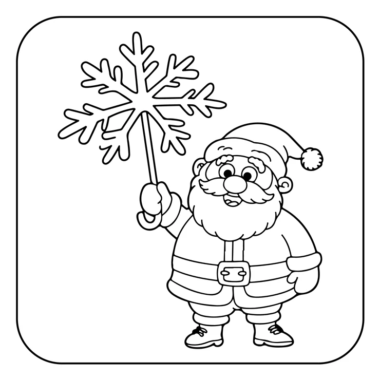 Desenhos de Papai-Noel para colorir 24
