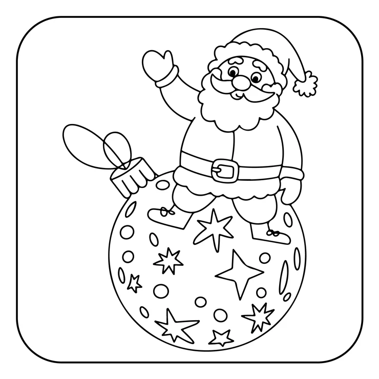 Desenhos de Papai-Noel para colorir 26