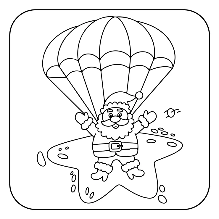 Desenhos de Papai-Noel para colorir 27