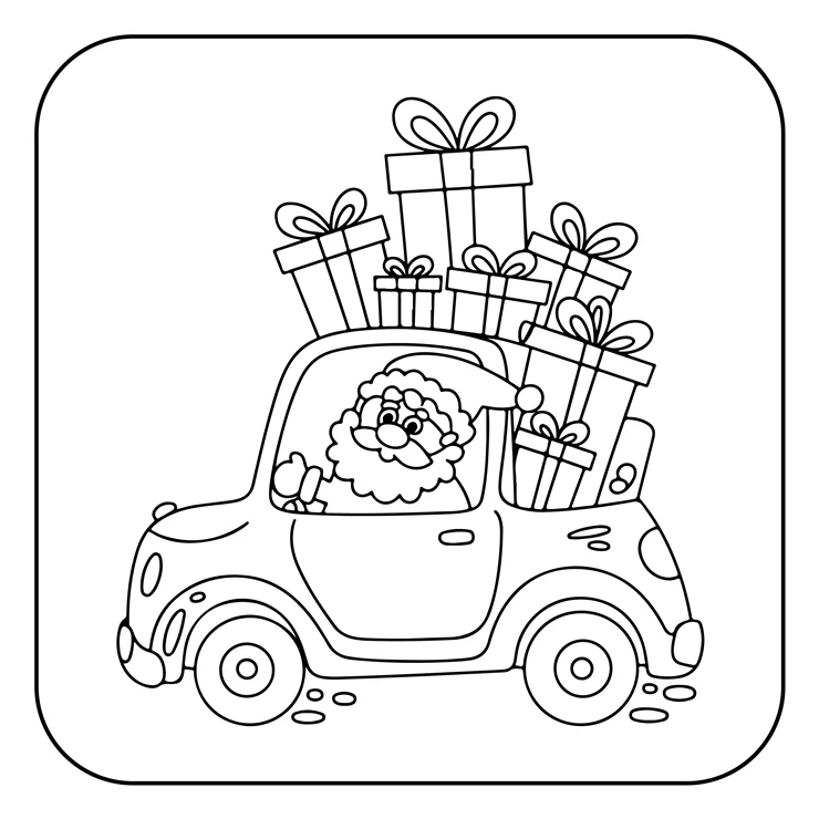 Desenhos de Papai-Noel para colorir 31