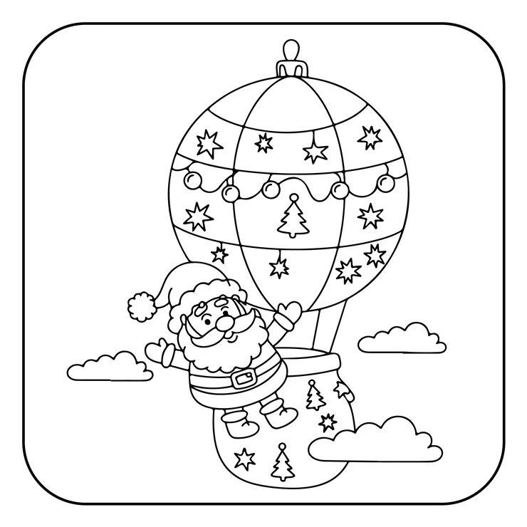 Desenhos de Papai-Noel para colorir 33