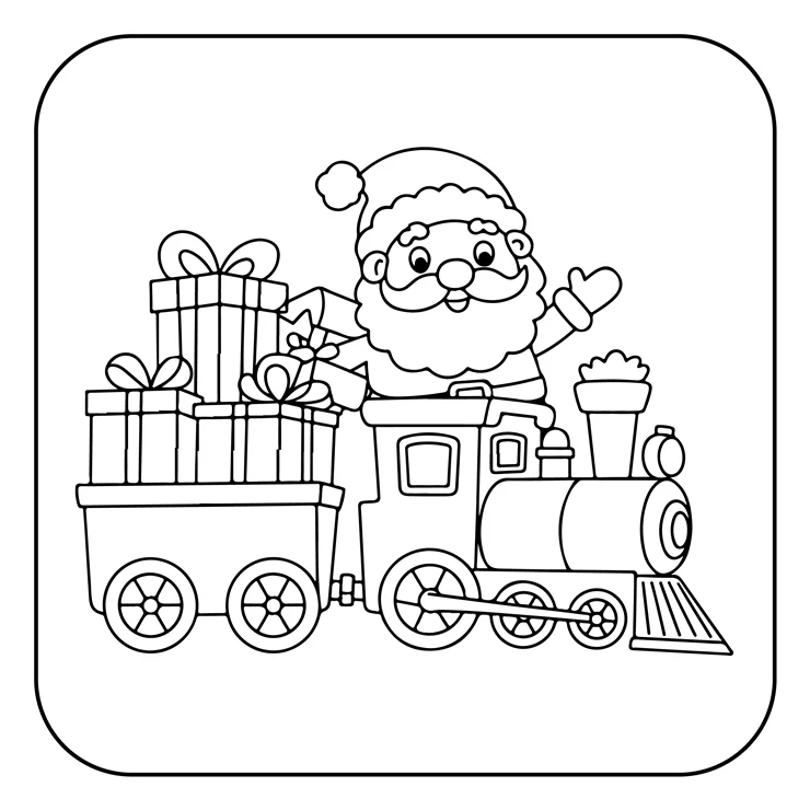 Desenhos de Papai-Noel para colorir 36