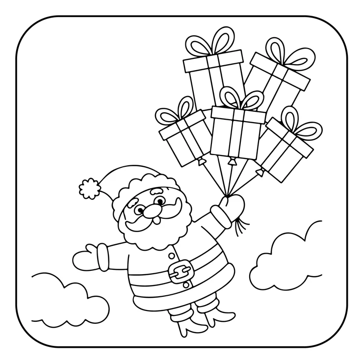 Desenhos de Papai-Noel para colorir 40