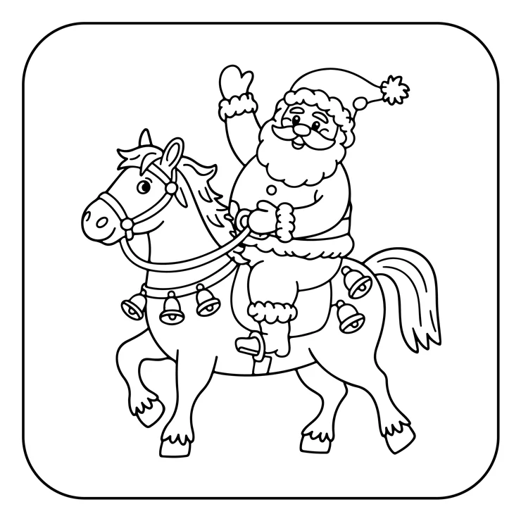 Desenhos de Papai-Noel para colorir 41