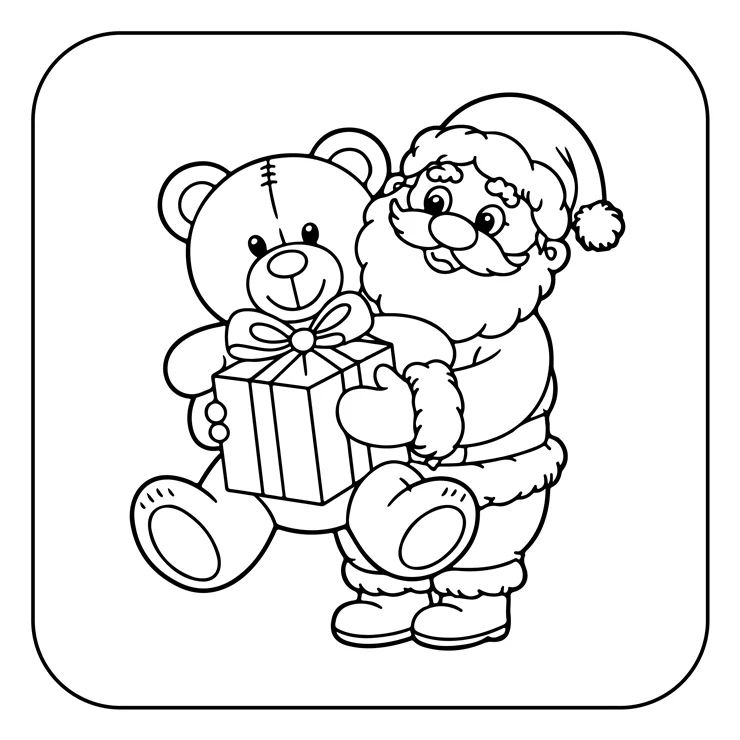 Desenhos de Papai-Noel para colorir 44