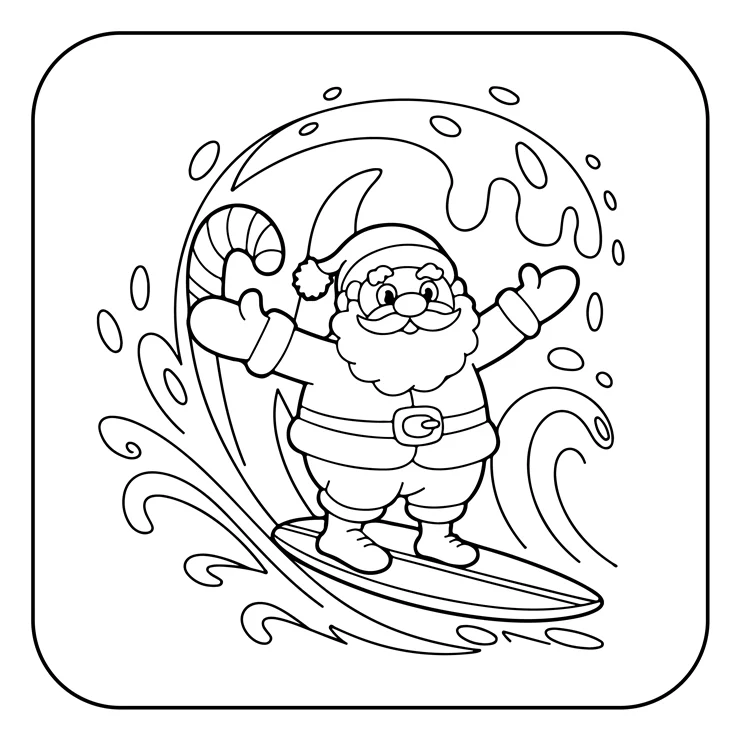 Desenhos de Papai-Noel para colorir 46