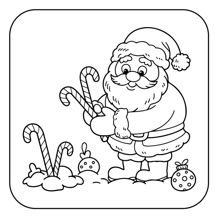 Desenhos de Papai-Noel para colorir 51