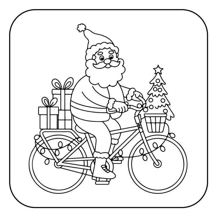 Desenhos de Papai-Noel para colorir 54