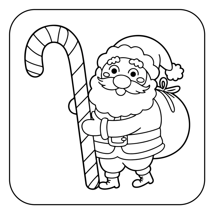 Desenhos de Papai-Noel para colorir 7