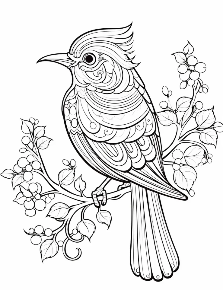 Desenhos de Pássaros para colorir 11
