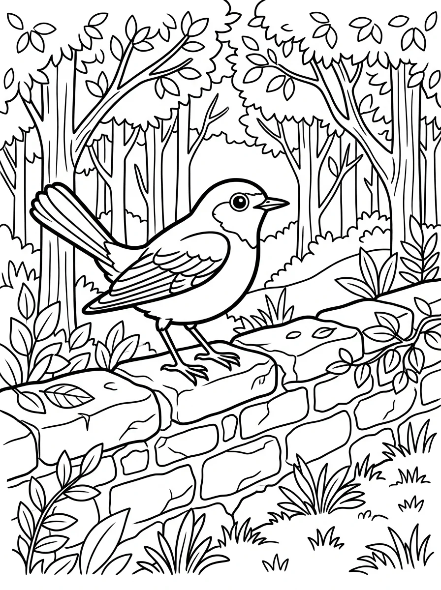 Desenhos de Pássaros para colorir 110