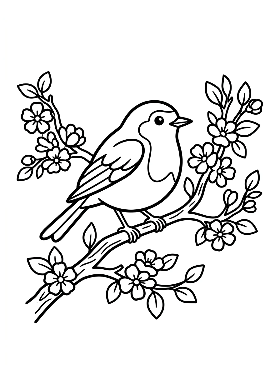 Desenhos de Pássaros para colorir 111