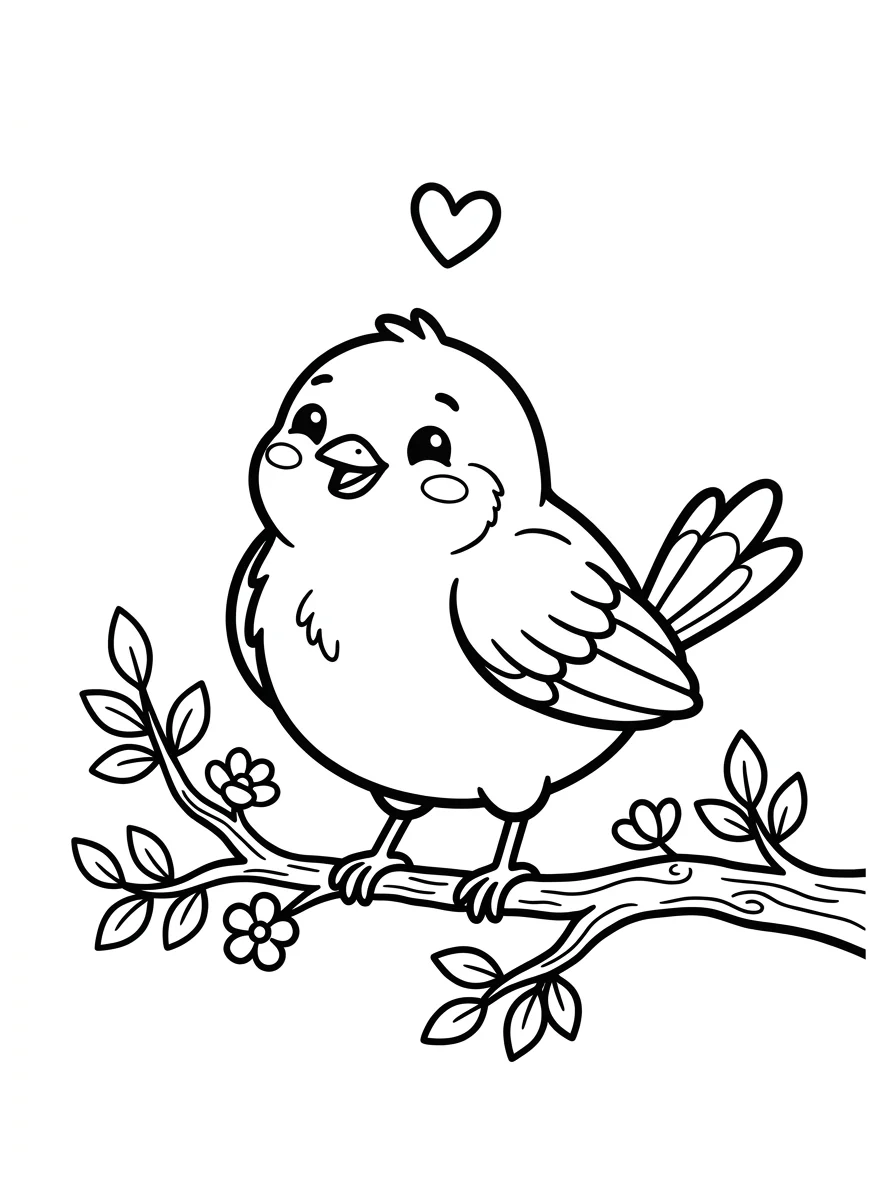 Desenhos de Pássaros para colorir 119