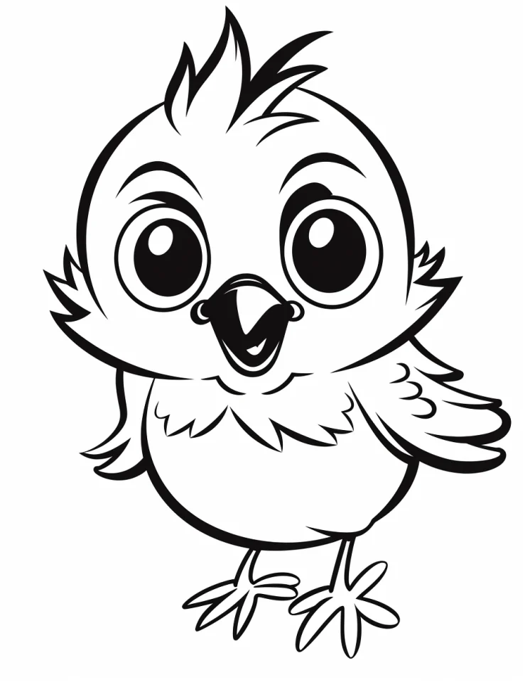 Desenhos de Pássaros para colorir 18