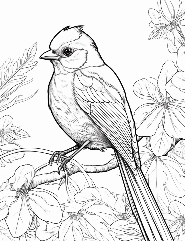Desenhos de Pássaros para colorir 22