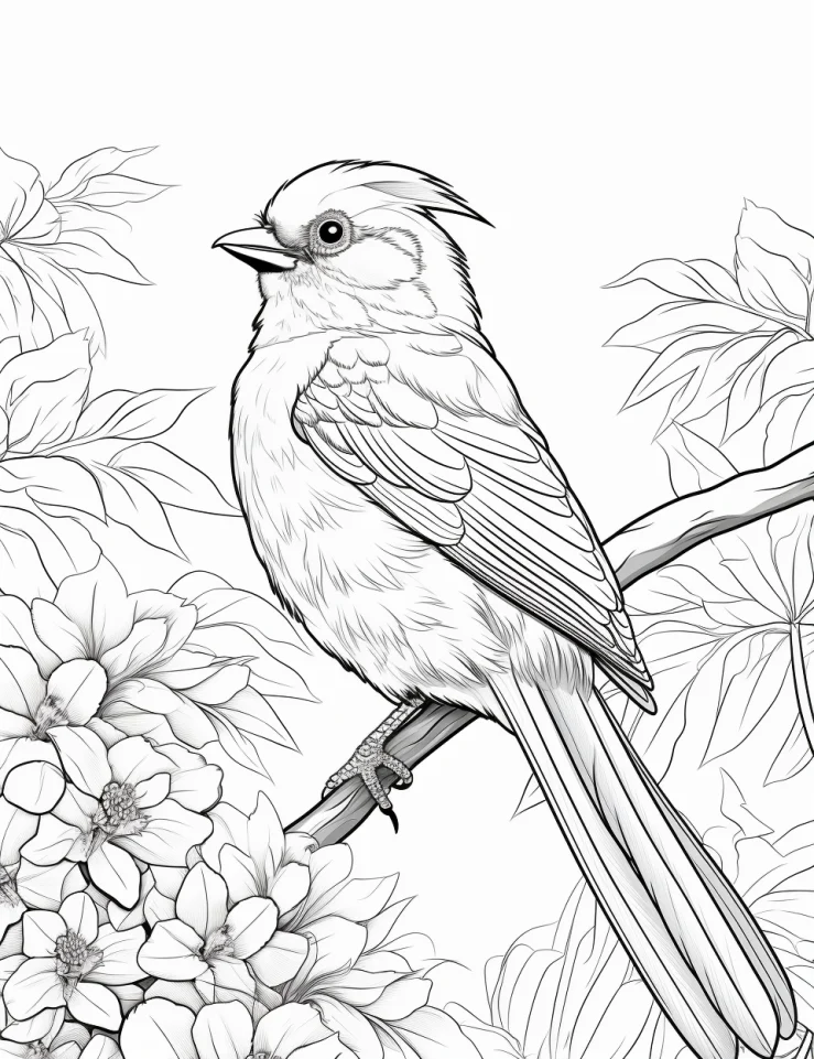 Desenhos de Pássaros para colorir 24