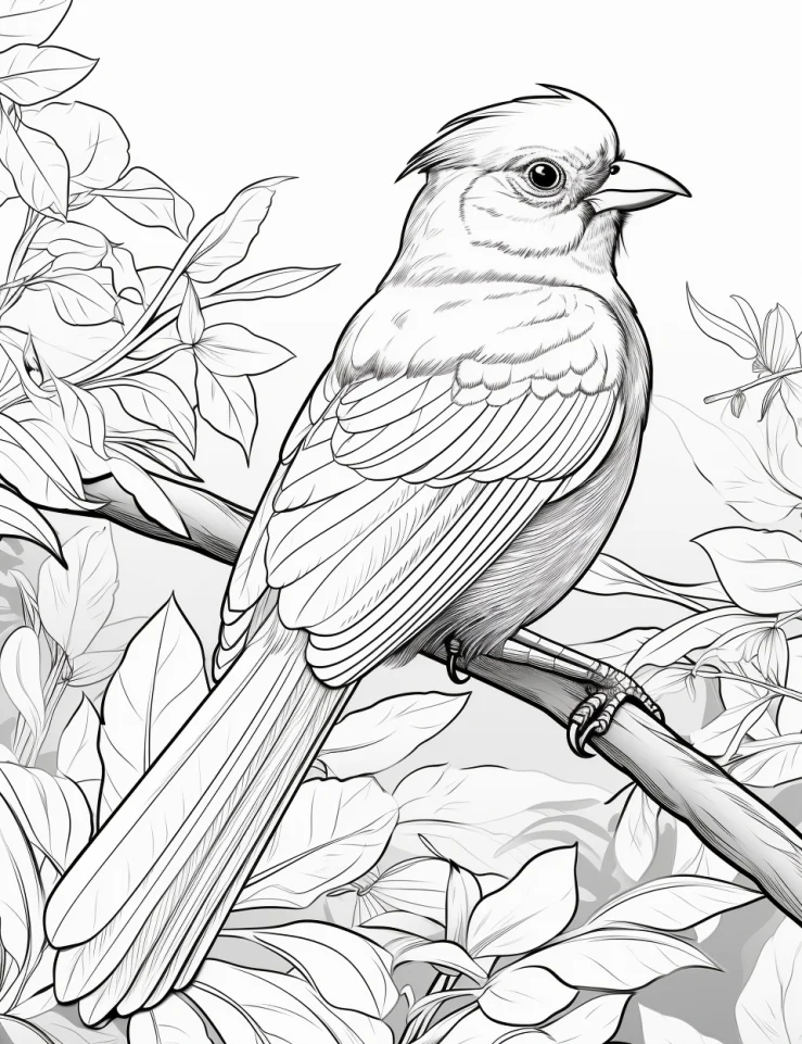 Desenhos de Pássaros para colorir 25