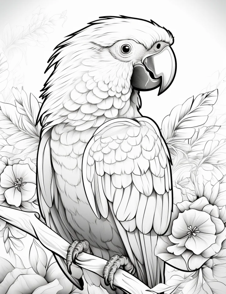 Desenhos de Pássaros para colorir 34