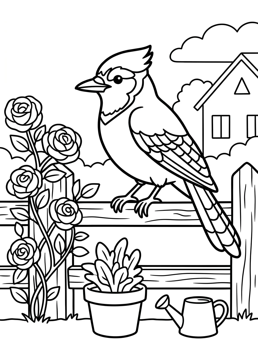 Desenhos de Pássaros para colorir 43