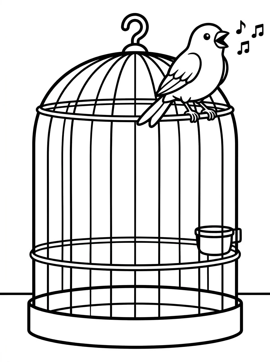 Desenhos de Pássaros para colorir 47