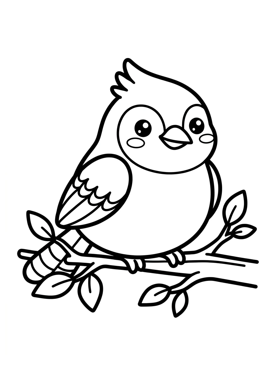 Desenhos de Pássaros para colorir 52