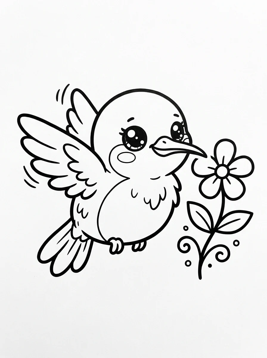 Desenhos de Pássaros para colorir 53