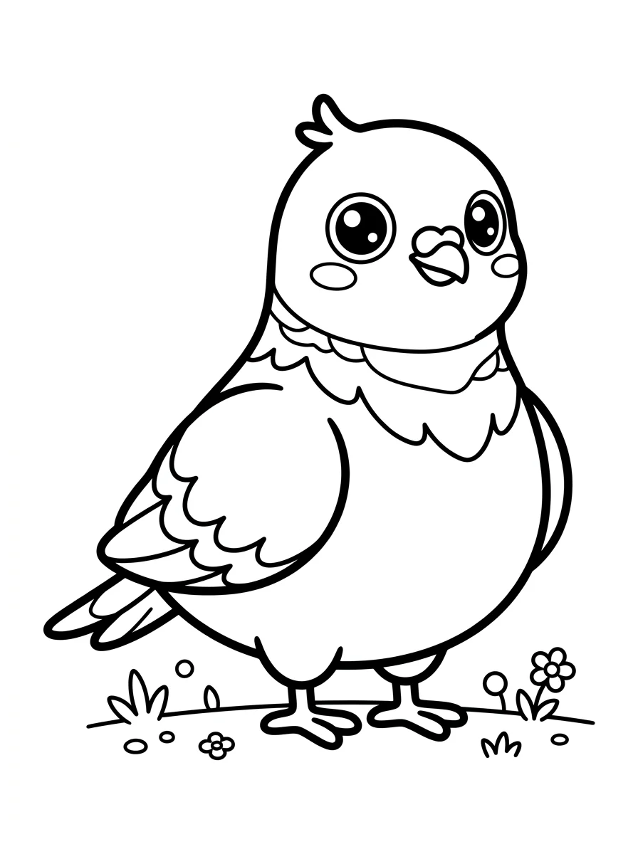Desenhos de Pássaros para colorir 56