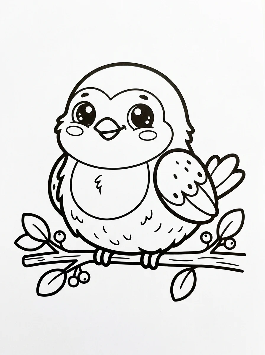 Desenhos de Pássaros para colorir 61