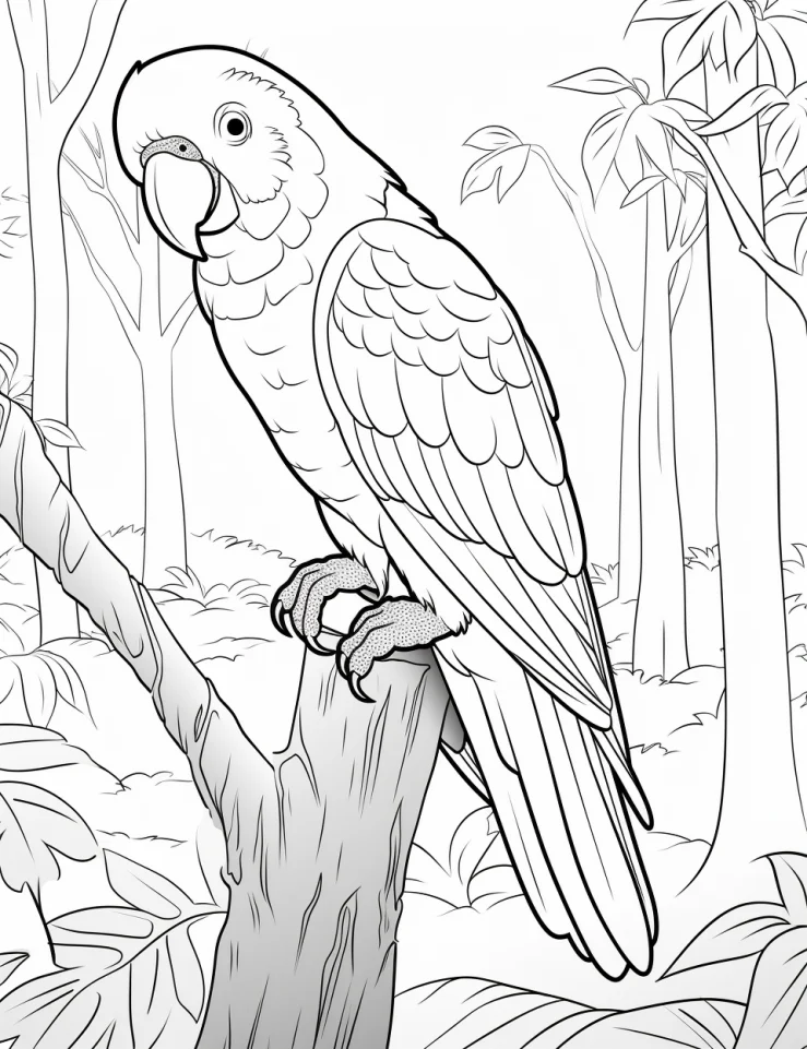 Desenhos de Pássaros para colorir 7