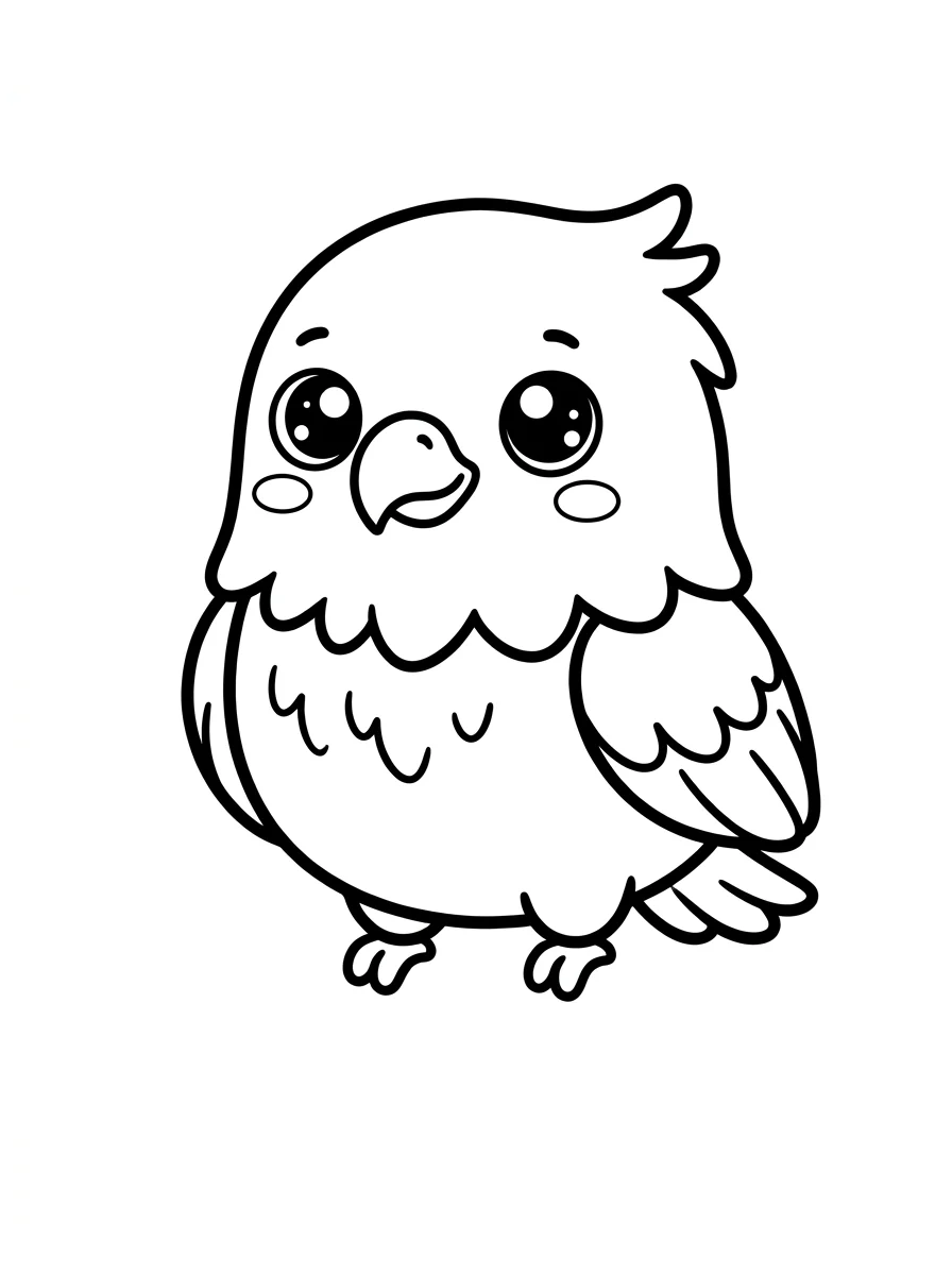 Desenhos de Pássaros para colorir 77