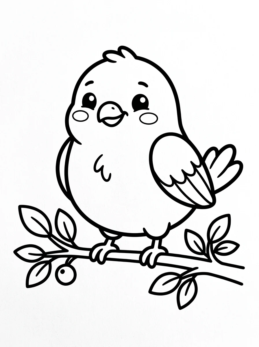 Desenhos de Pássaros para colorir 78