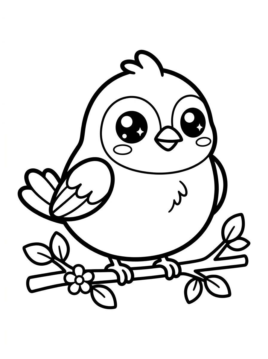 Desenhos de Pássaros para colorir 86
