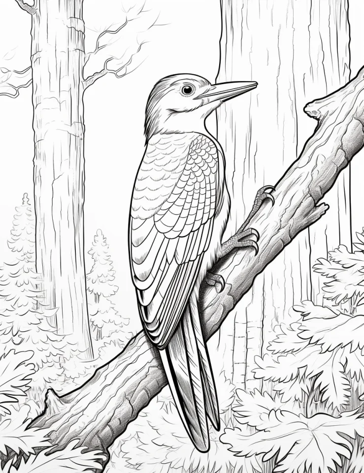 Desenhos de Pássaros para colorir 9