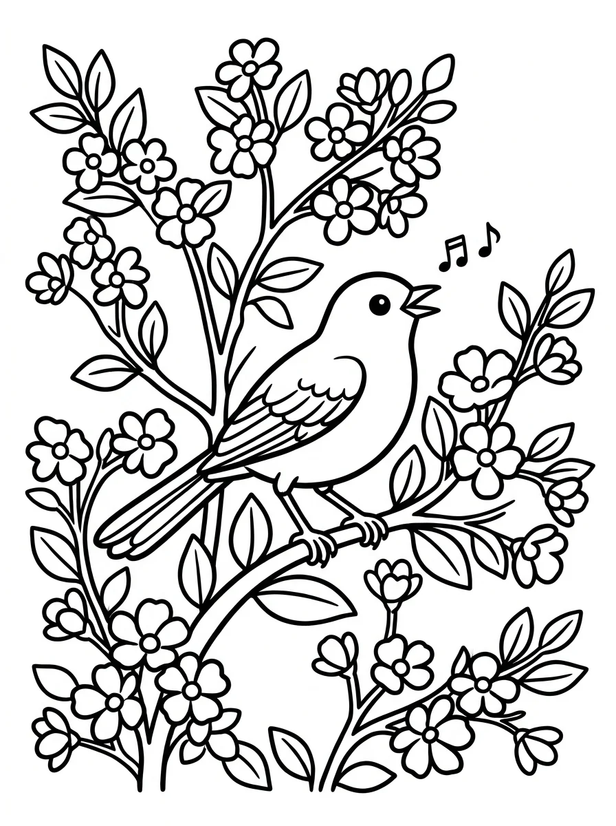 Desenhos de Pássaros para colorir 96