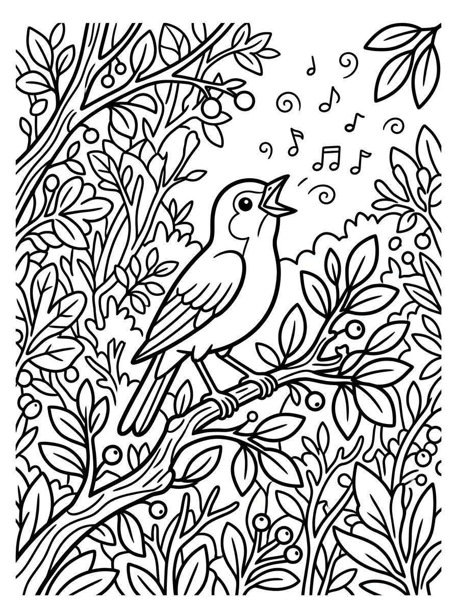 Desenhos de Pássaros para colorir 97