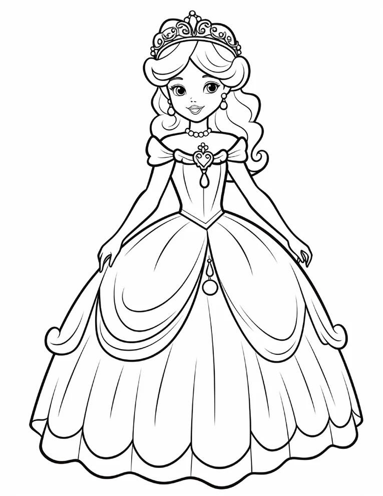 Desenhos de Princesas para colorir 10